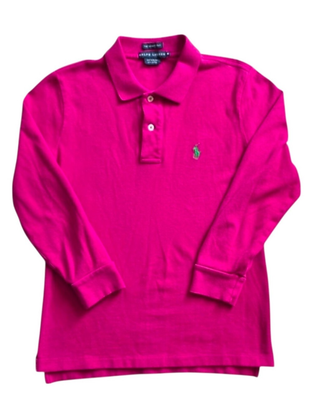 Polo Ralph Lauren Medium Fuscia Long Sleeve Polo Shirt